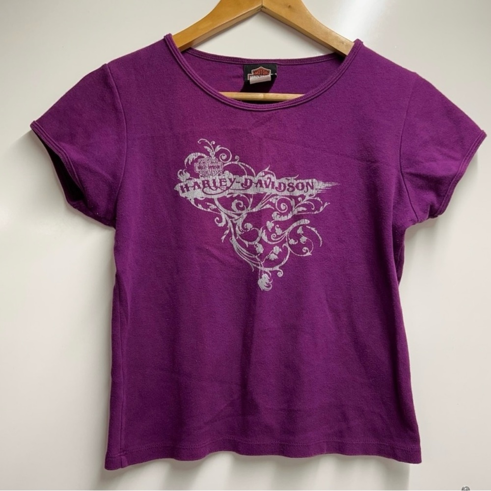 Harley Davidson vintage cropped tee